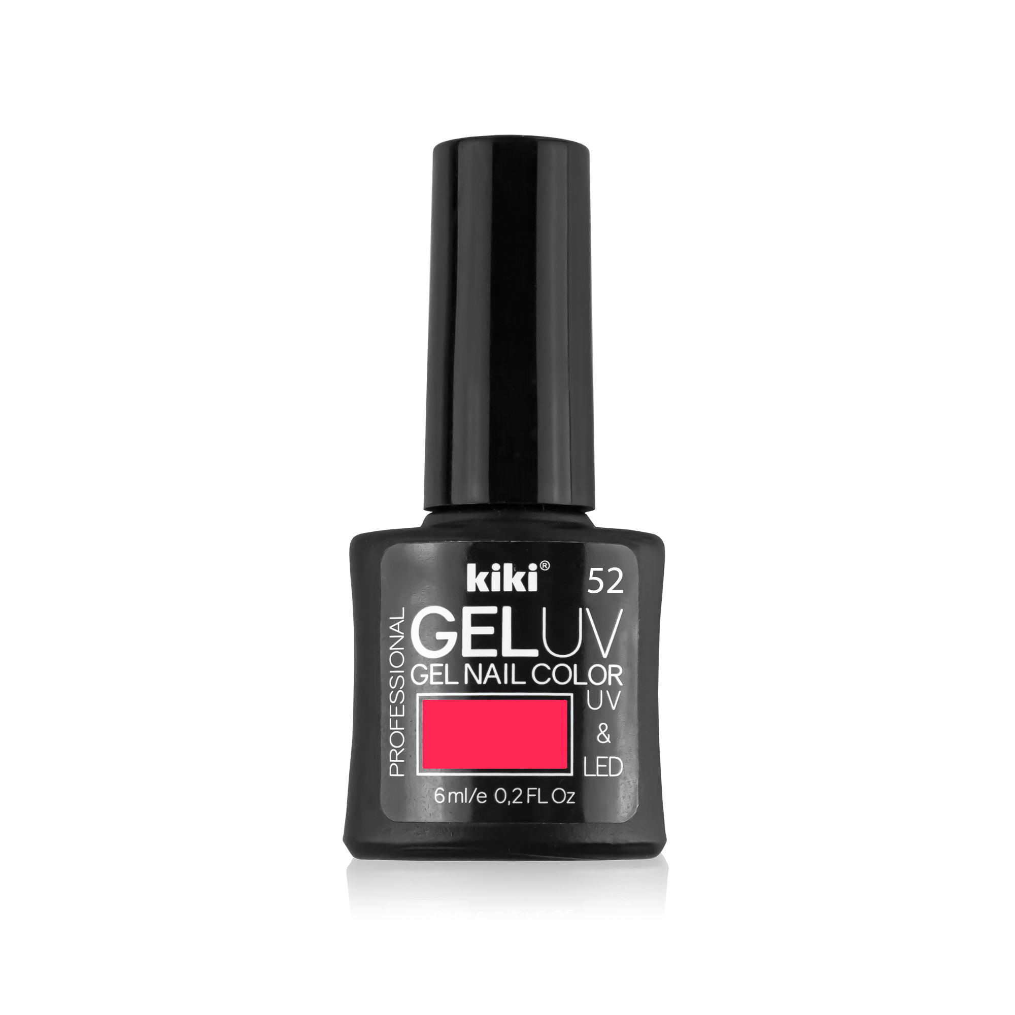 Гель-лак для ногтей Kiki Gel UV LED 52 розовый неон - фото 1