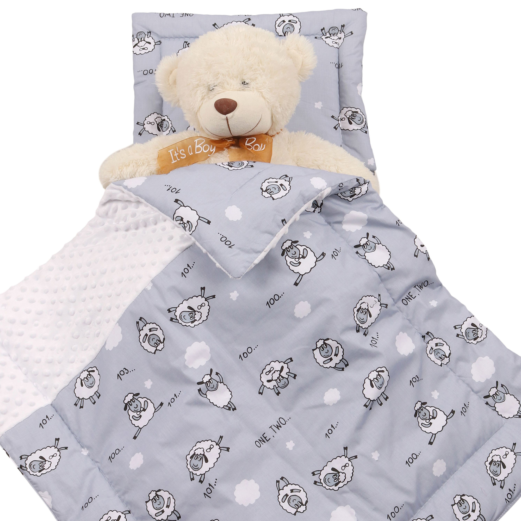 Комплект в коляску AmaroBaby Exclusive Soft Collection 101 Барашек AMARO-36MS-SCB - фото 5