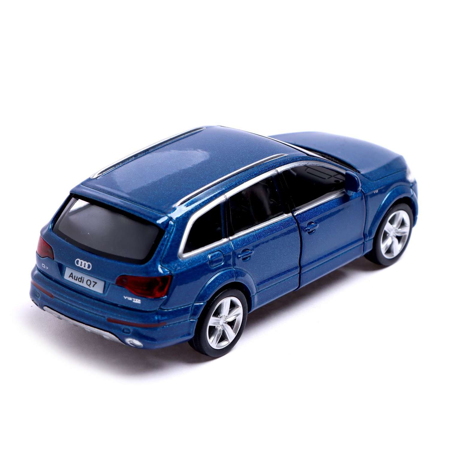 Машина Автоград металлическая AUDI Q7 V12. 1:32. открываются двери. инерция. цвет синий 3098624 - фото 4
