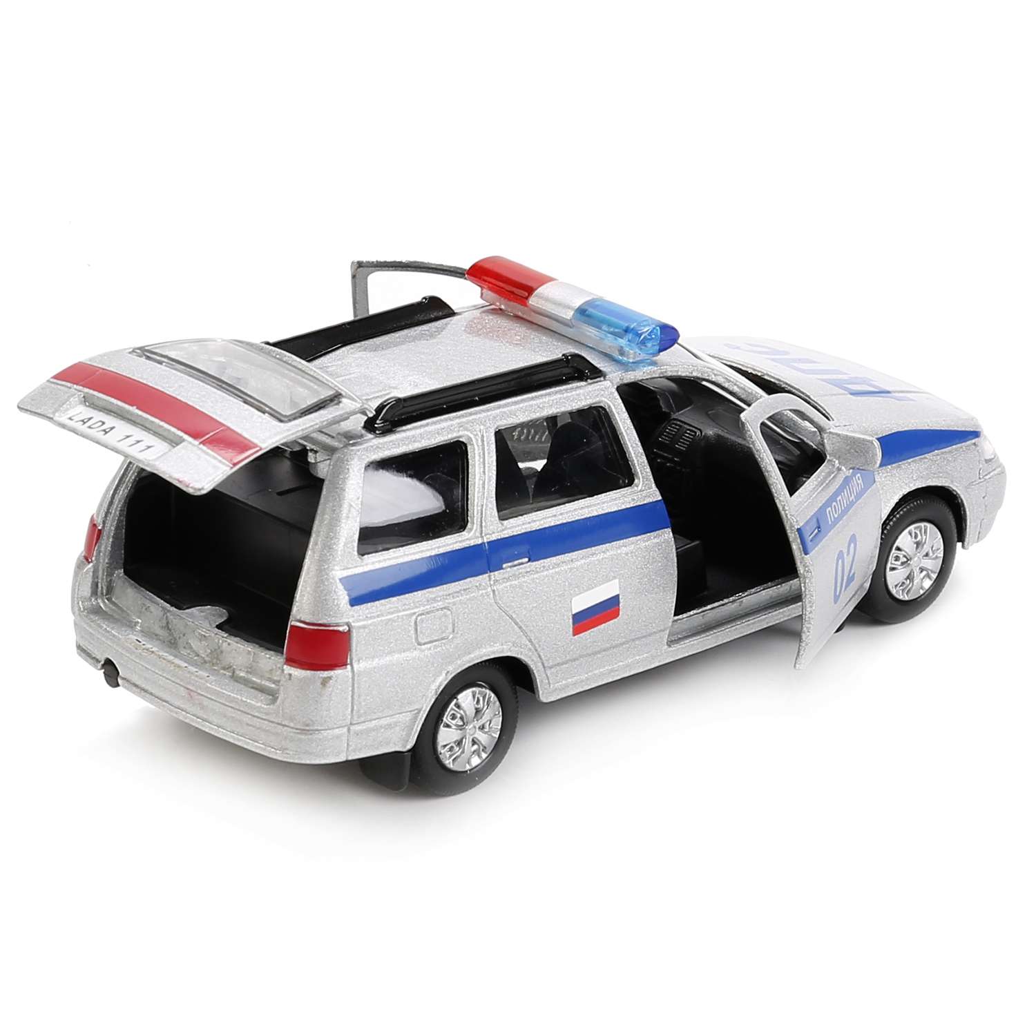 Машина инерционная Технопарк Lada 111 Полиция 239654 239654 - фото 5