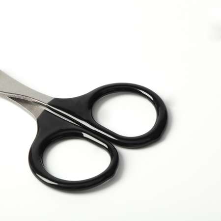 Ножницы-когтерезы Пижон с прорезиненными ручками Отверстие 6 мм чёрные