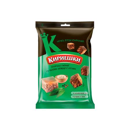 Сухарики KDV со вкусом холодца с хреном 100 г 9 шт