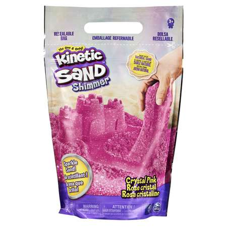 Песок Kinetic Sand 907г Розовый с блестками 6060800