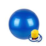 Гимнастический мяч Solmax Фитбол для тренировок с насосом синий 75 см