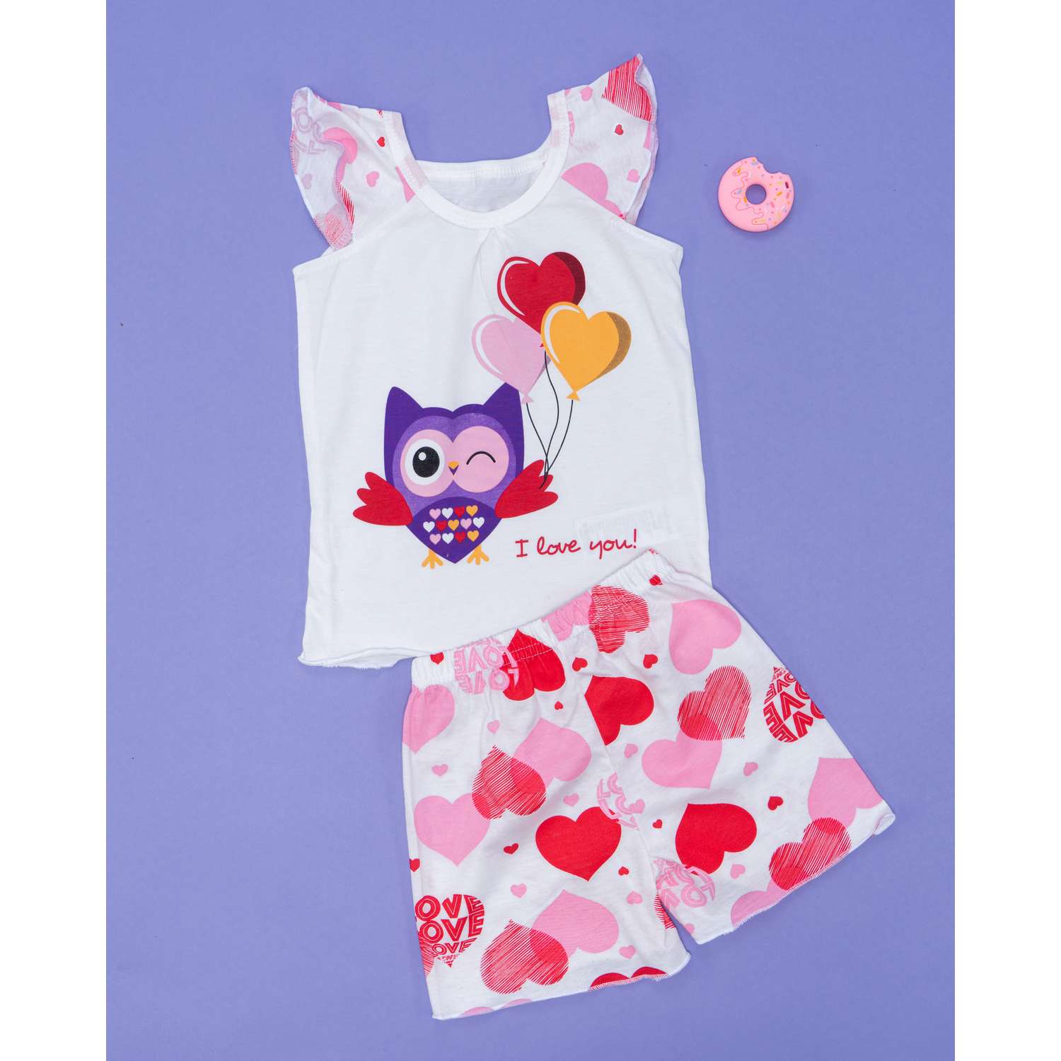 Пижама Babycollection 603/pjm004/sph/k1/012/p1/W*dмолочный розовый - фото 7