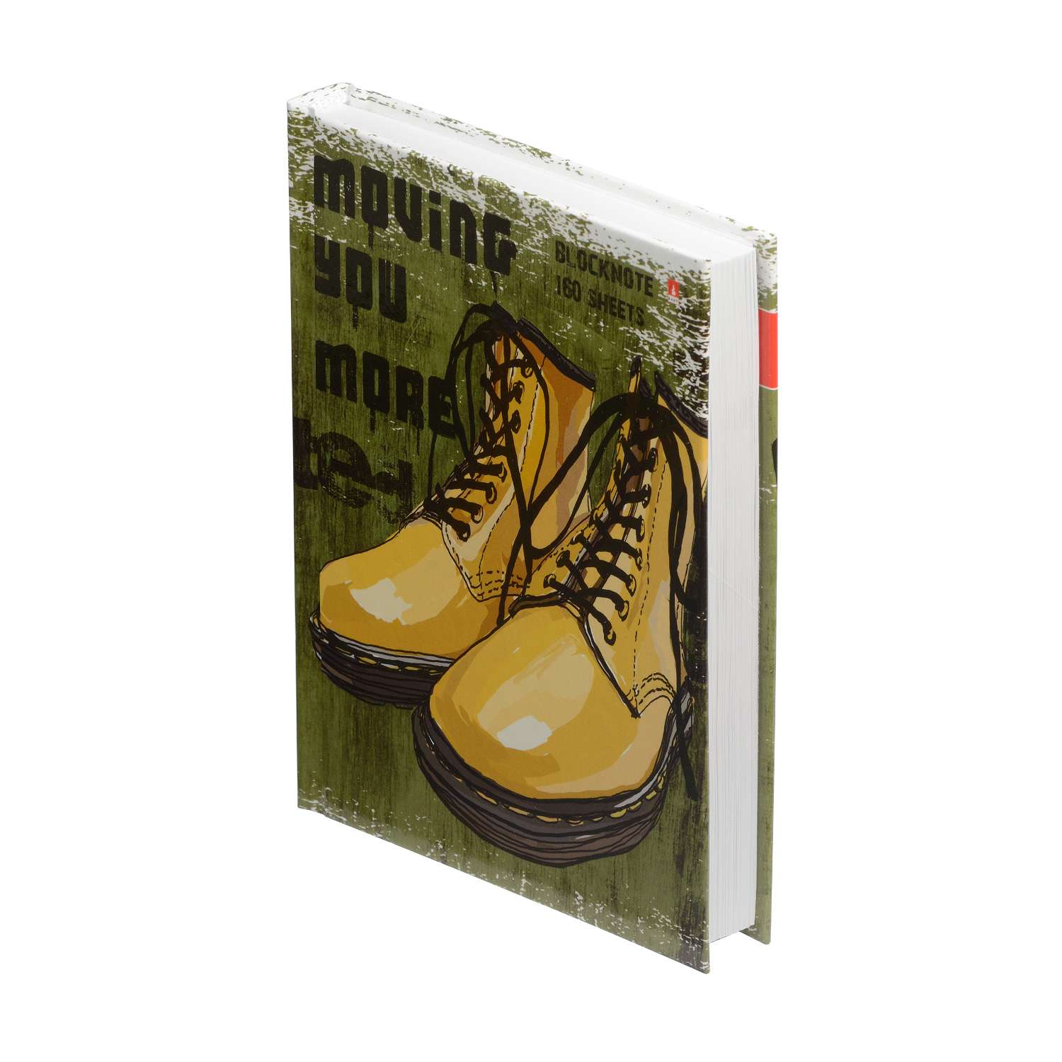 Блокнот Альт Желтые Ботинки А6 110х145 мм клетка 160 листов - фото 1