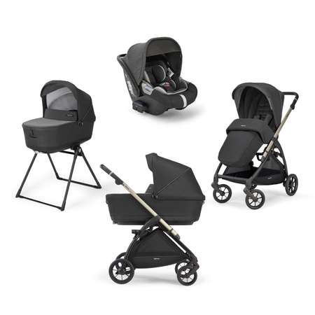 Коляска 3 в 1 INGLESINA Electa с подставкой под люльку Stand Up Upper Black