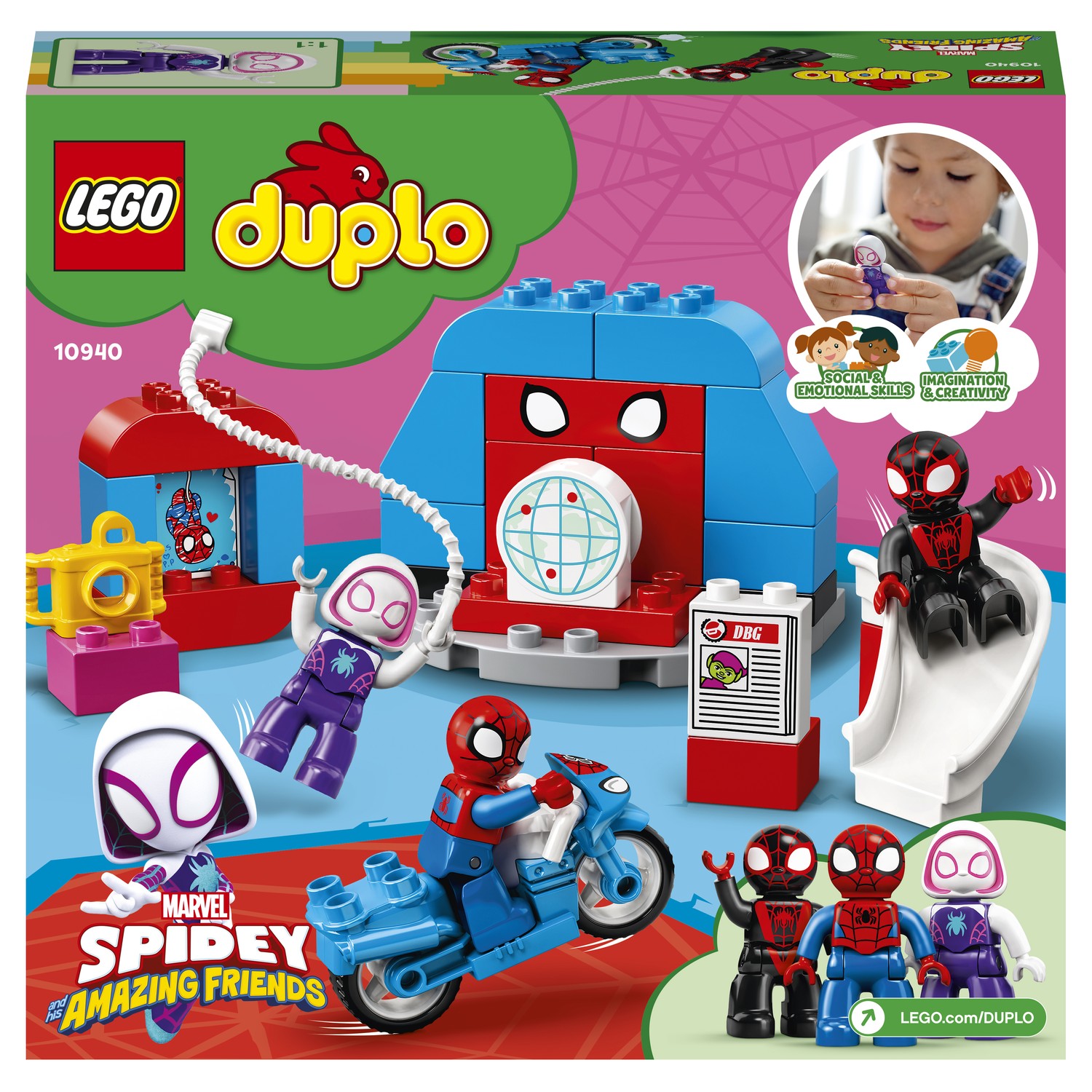 Конструктор LEGO DUPLO Super Heroes Штаб-квартира Человека-паука 10940 - фото 3