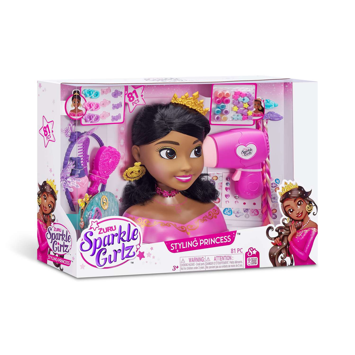 Набор игровой Sparkle Girlz Кукла с волосами Брюнетка 100526 - фото 6