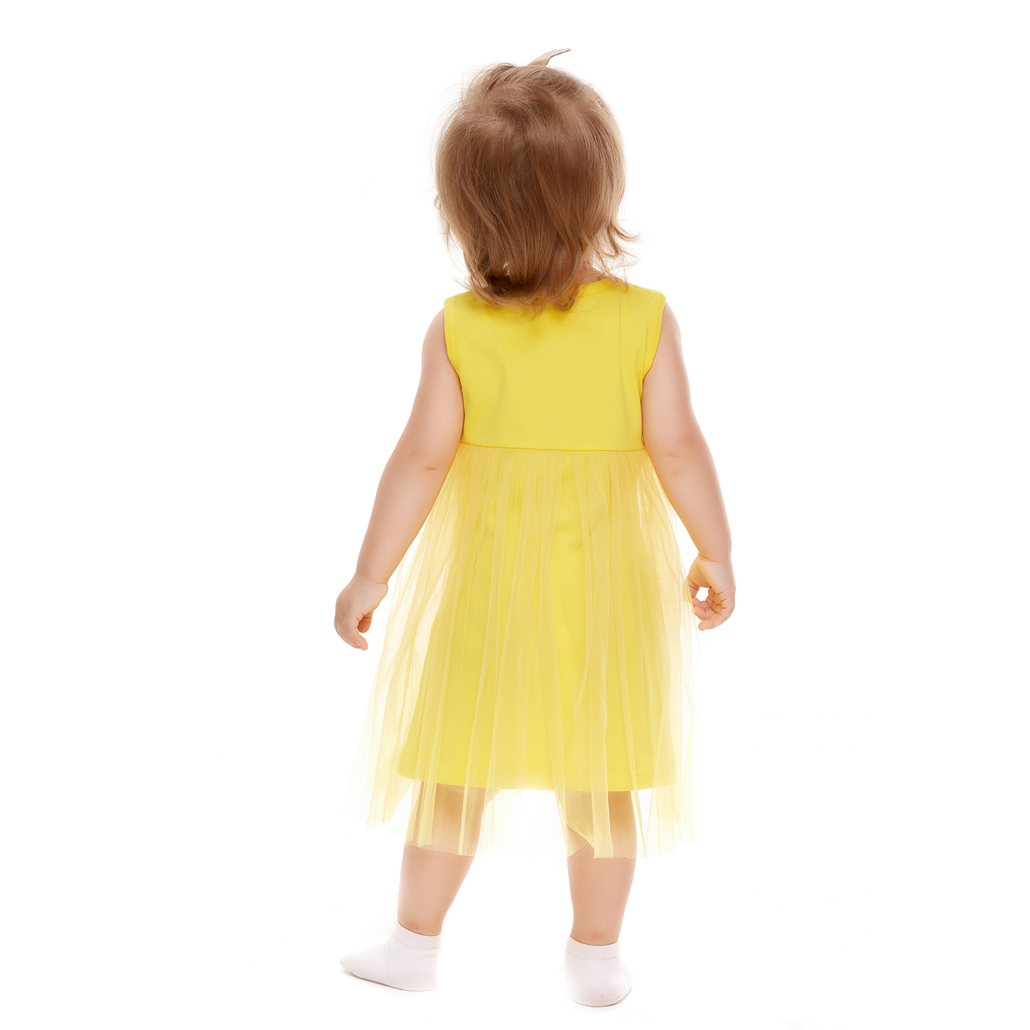 Платье Lucky Child 99-66к/0-2/желтый - фото 2