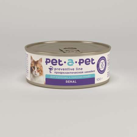 Корм для кошек Pet-a-Pet 100г диетический профилактика болезней почек Renal