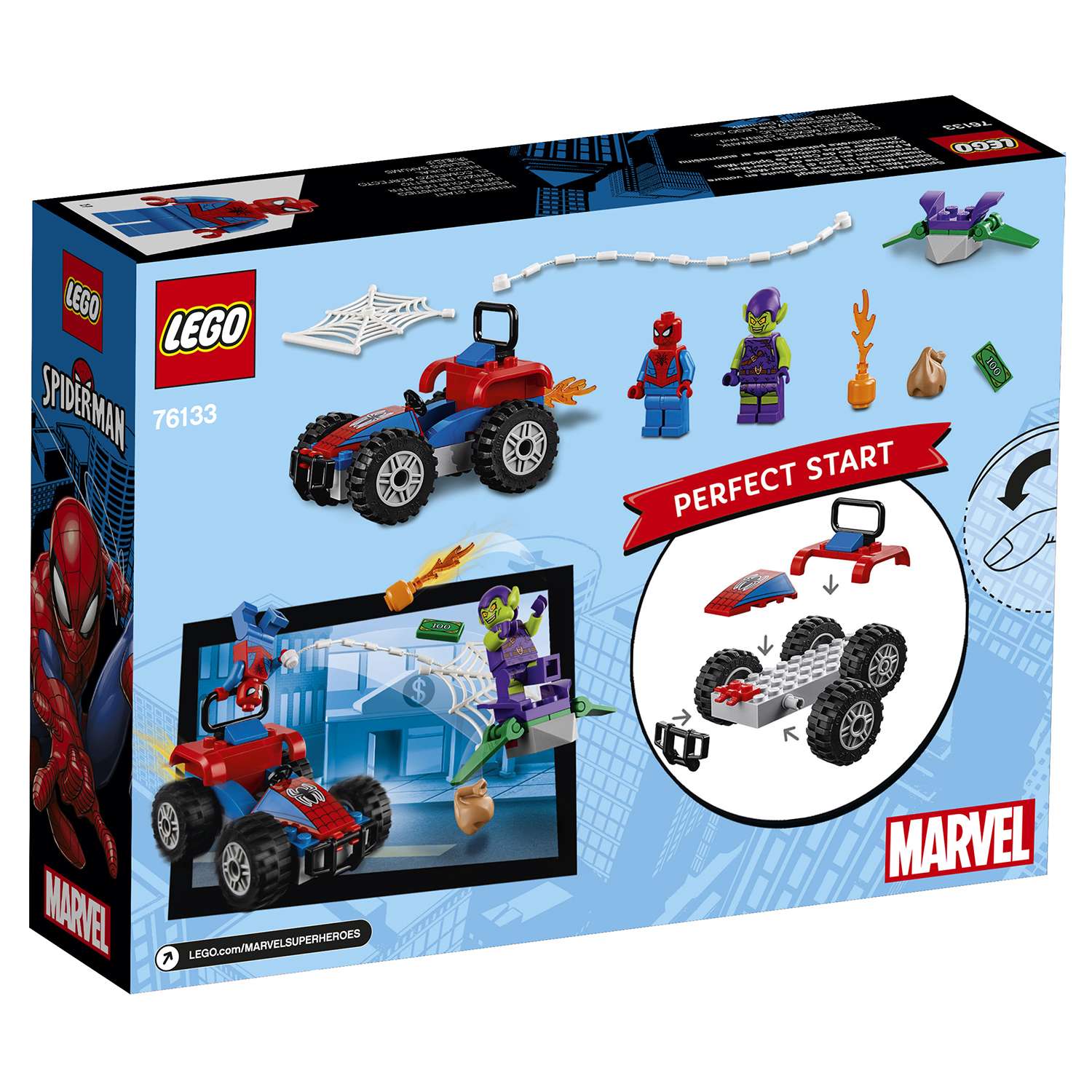 Конструктор LEGO Super Heroes Автомобильная погоня Человека-паука 76133 - фото 3