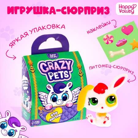 Игрушка-сюрприз Happy Valley Crazy Pets с наклейками