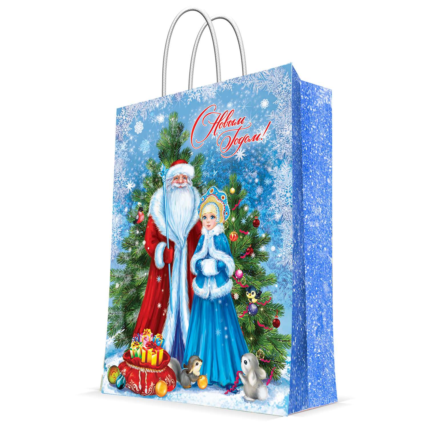 Пакет бумажный Magic Time Дед Мороз и снегурка - фото 1