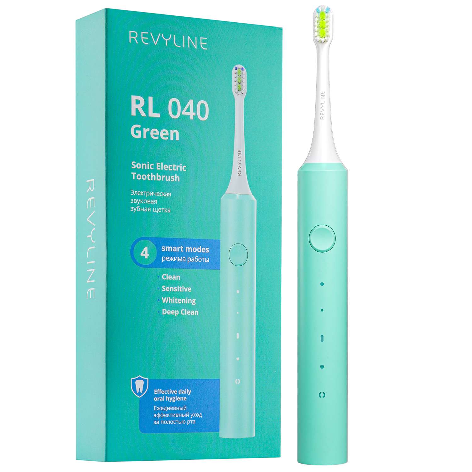 Электрическая зубная щетка Revyline RL 040 цвет зеленый - фото 2