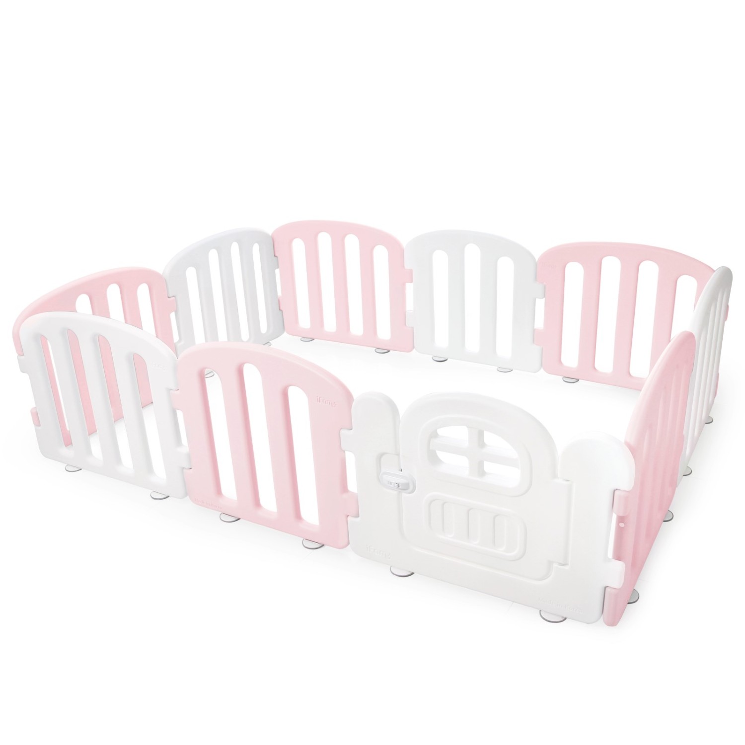 Детский манеж Ifam First Baby Room белый - розовый IF-137-1-FBR-WBP10D - фото 1