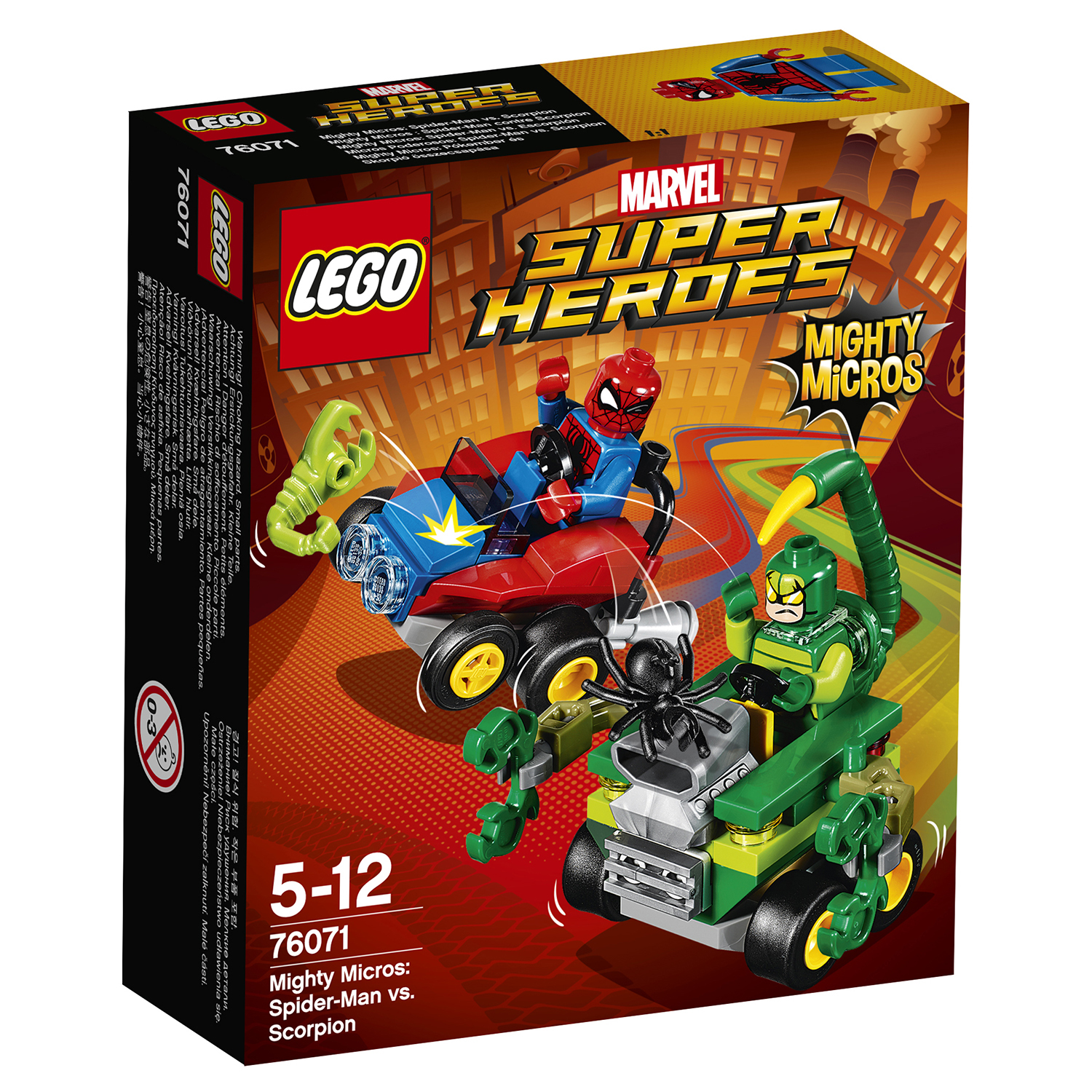 Конструктор LEGO Super Heroes Mighty Micros: Человек-паук против Скорпиона  (76071) купить по цене 799 ₽ в интернет-магазине Детский мир