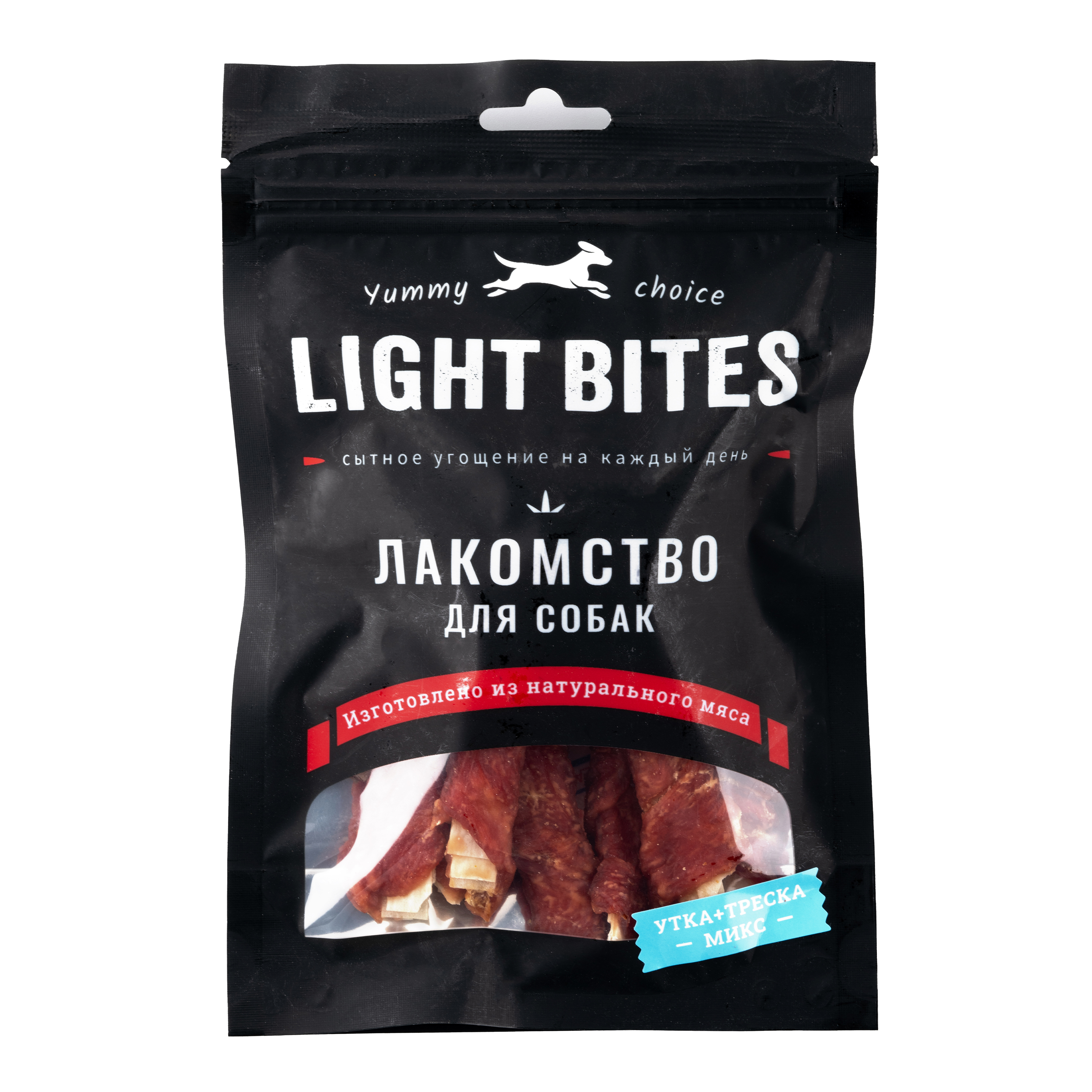 Лакомство для собак LIGHT BITES 0.045 кг утка, рыба (для активных) - фото 1