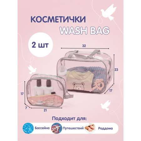 Сумка в роддом Здравствуй мама! Premium Quality с косметичкой