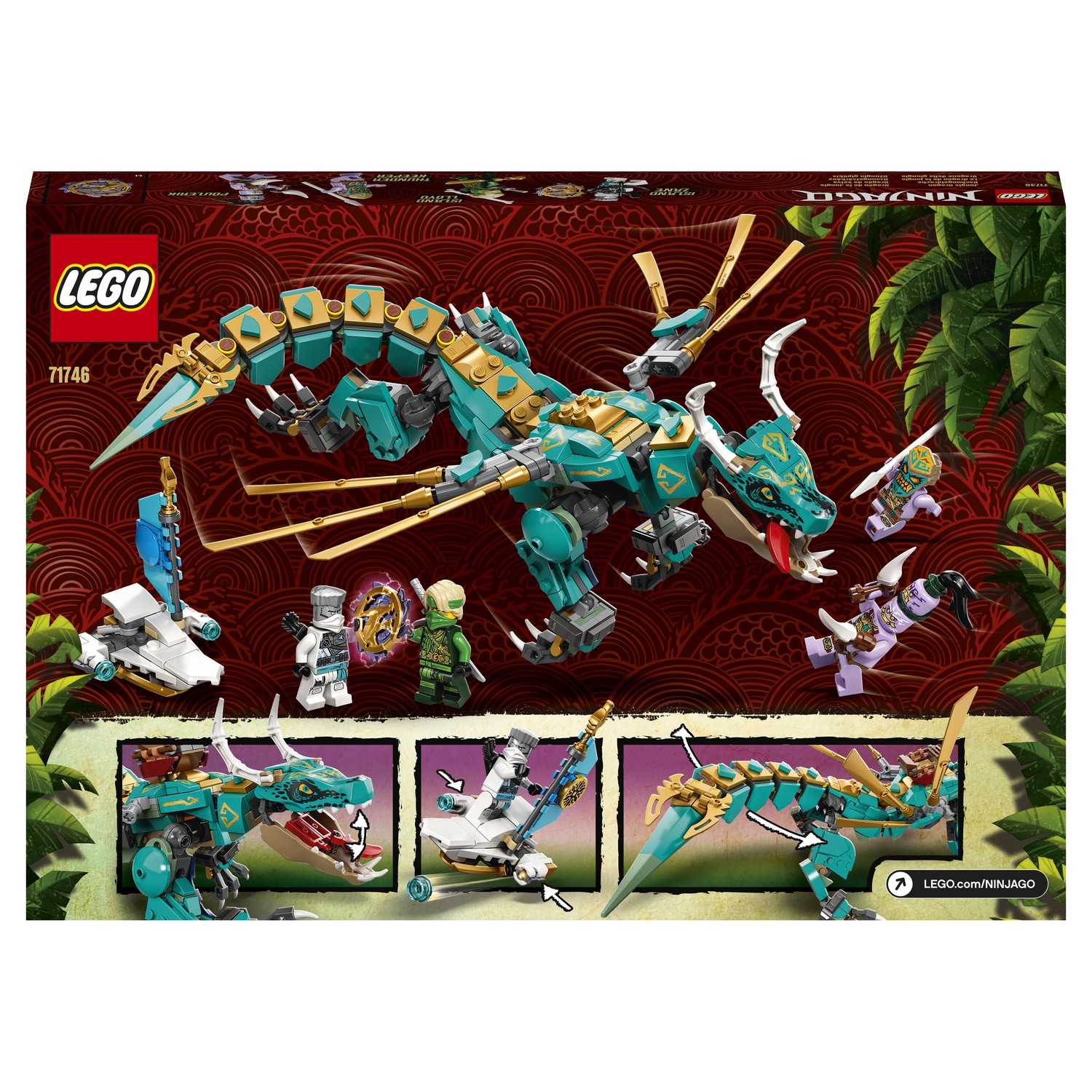 Конструктор LEGO Ninjago Дракон из джунглей 71746 - фото 3