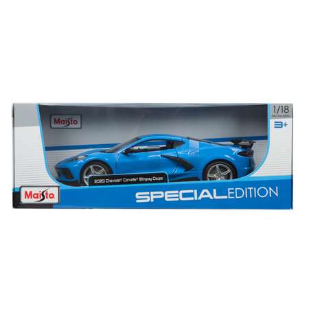 Машина MAISTO 1:18 Chevrolet Corvette Stingray Coupe Синяя 31455