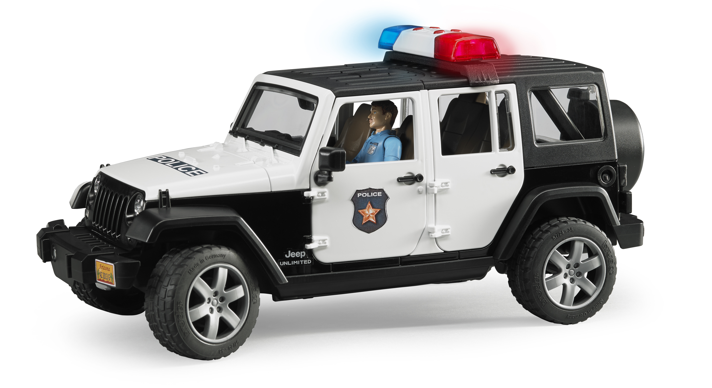 Игрушка BRUDER Внедорожник Jeep Полицейская машина с фигуркой купить по  цене 7104 ₽ в интернет-магазине Детский мир