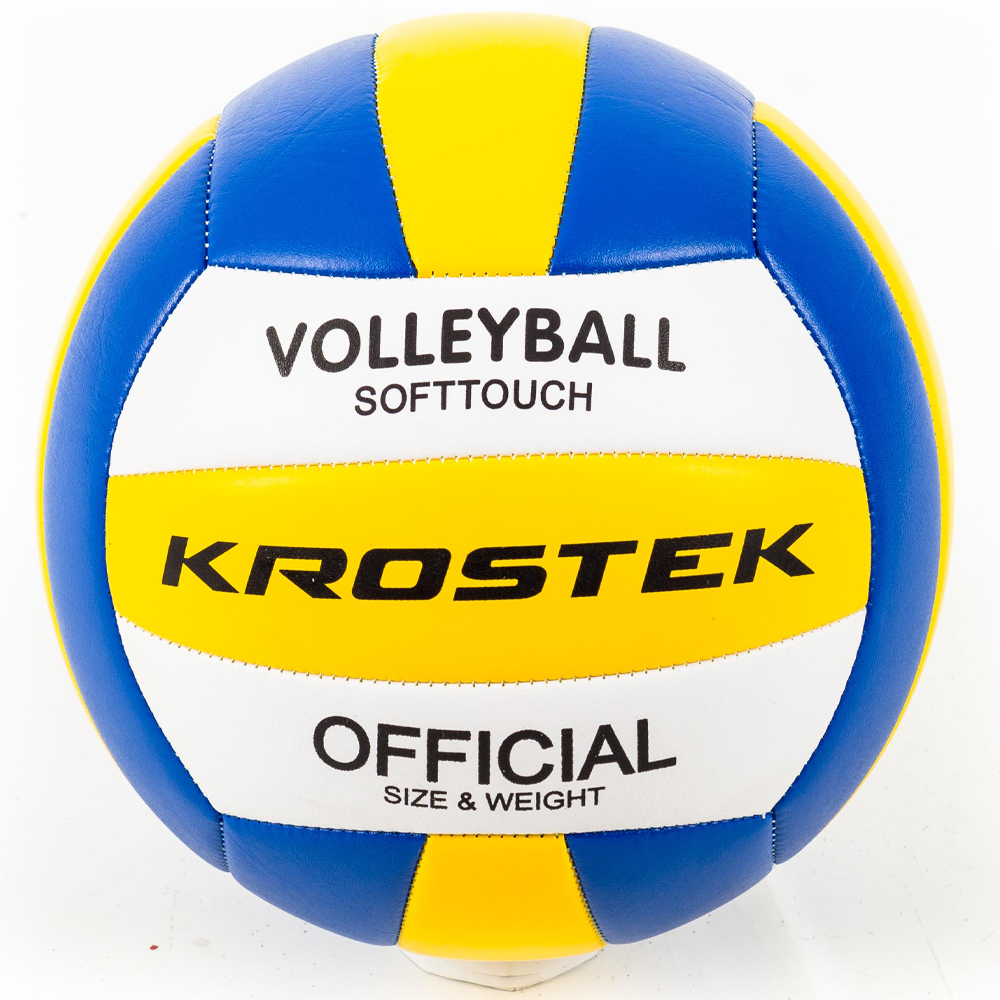 Мяч Krostek волейбольный 2 size 5 ПВХ синий - фото 1