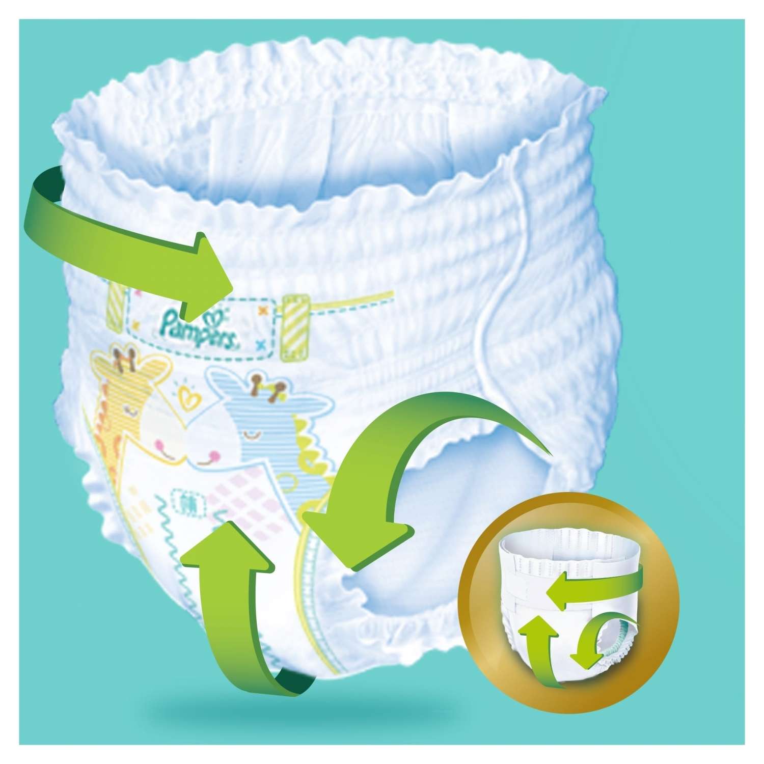 Подгузники-трусики Pampers Premium care 12-18кг 60шт - фото 9