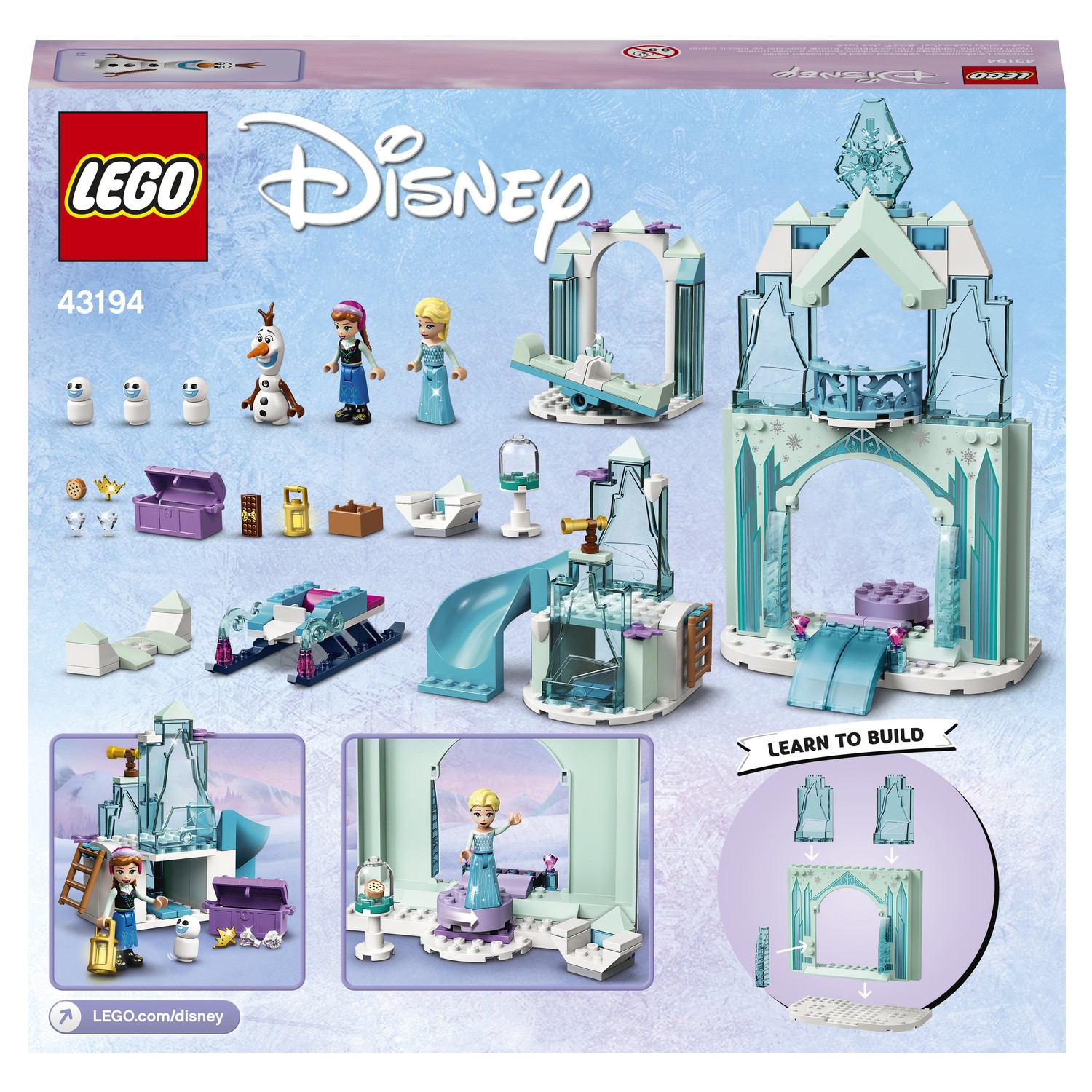 Конструктор LEGO Disney Princess Зимняя сказка Анны и Эльзы 43194 купить по  цене 4799 ₽ в интернет-магазине Детский мир