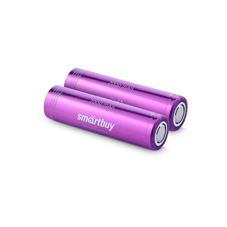 Аккумулятор высокотоковый Smartbuy 2000 mAh LI18650 - 2 шт. в упаковке