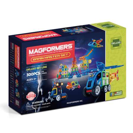 Конструктор магнитный Magformers Brain Master Set 300P