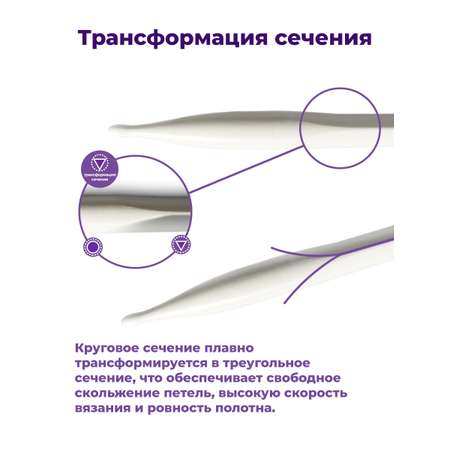 Спицы чулочные Prym носочные эргономичные 2.5 мм 20 см Ergonomics 194201