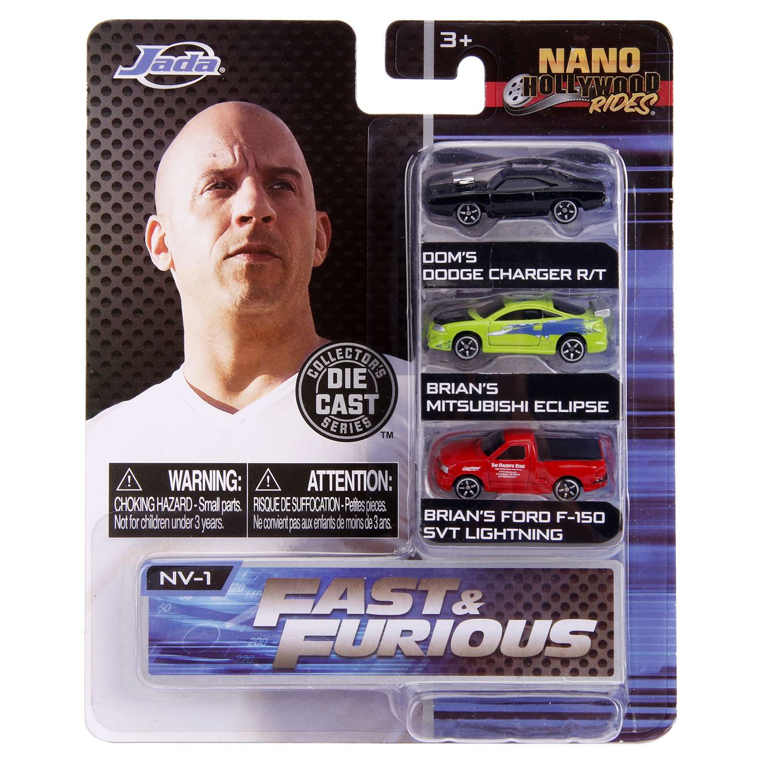 Машины Jada Fast and Furious 1:65 Голливудские тачки 3шт 31123 31123 - фото 2