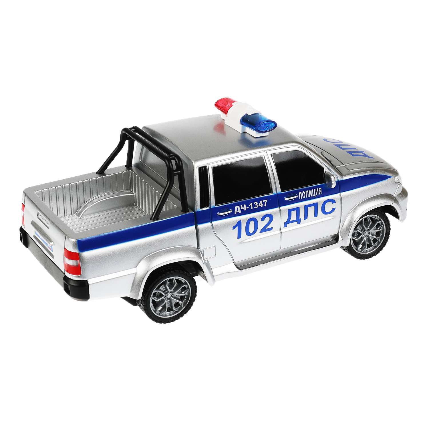 Машина Технопарк РУ Uaz Pickup Полиция 325160 325160 - фото 4