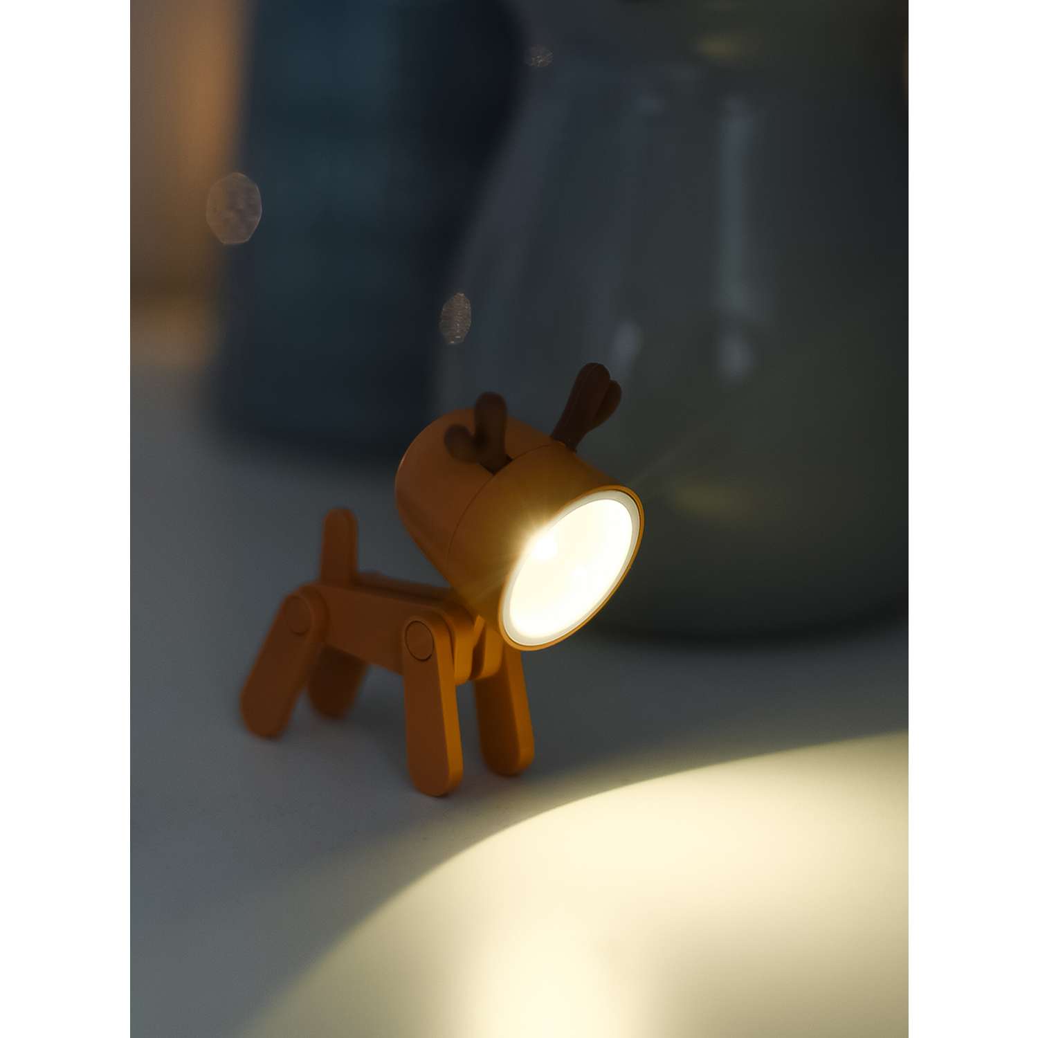 Светильник ночник LATS игрушка робот олень на батарейках - фото 19