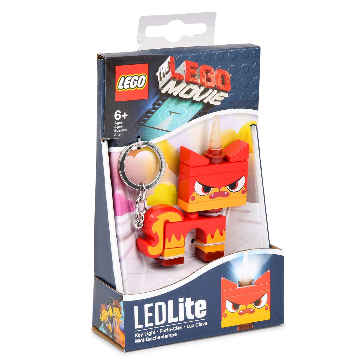 Аксессуар LEGO MOVIE - Angry Kitty Брелок-фонарик для ключей LGL-KE45A - фото 2