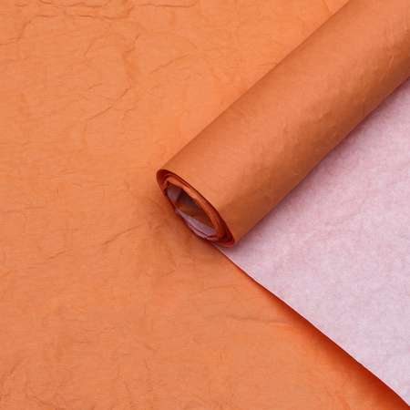 Бумага Sima-Land двухцветная двусторонняя белая персиковая оранжевая рулон 1 шт. 0 7 х 5 м