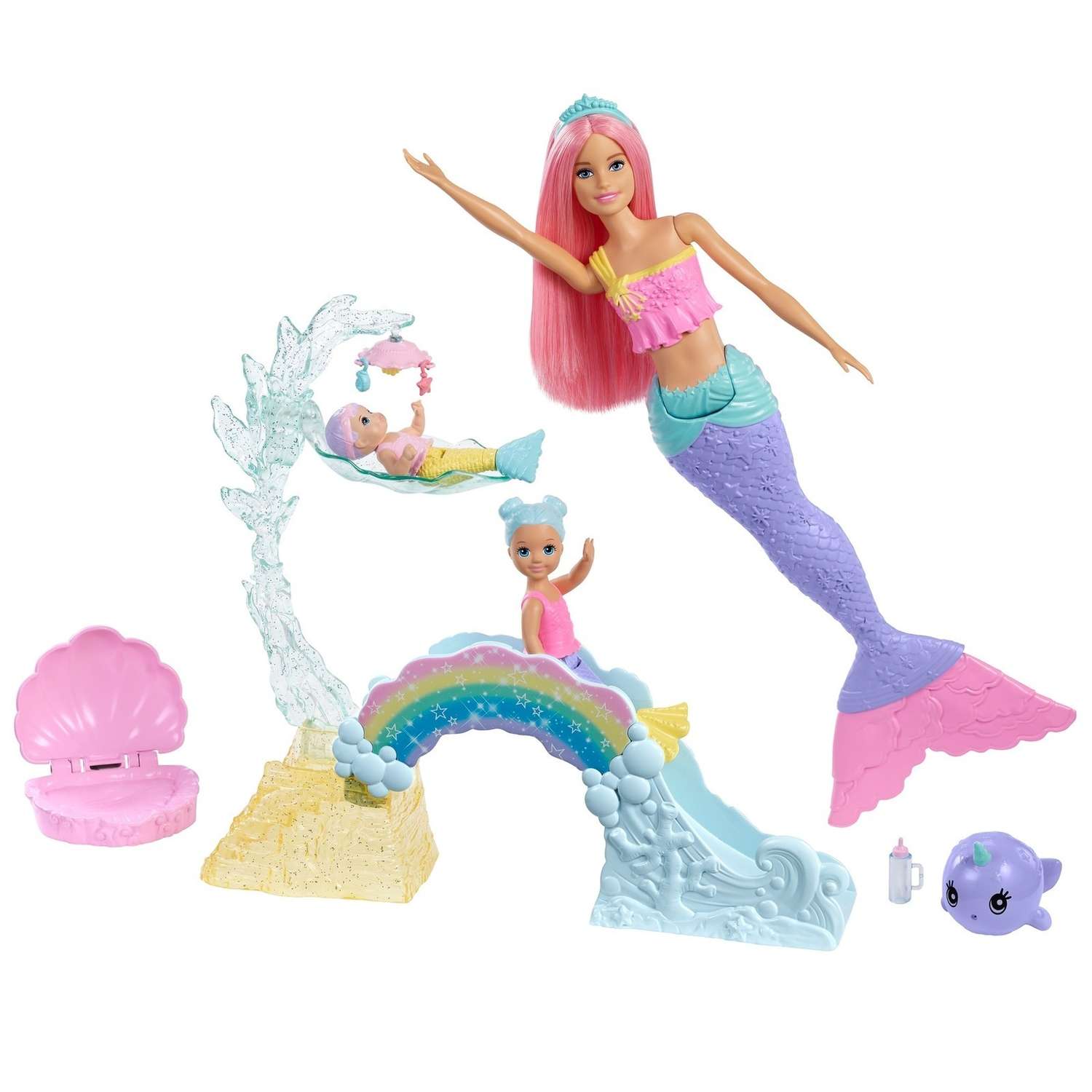 Набор игровой Barbie с маленькими русалочками FXT25 FXT25 - фото 1