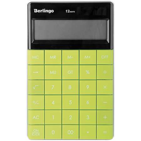 Калькулятор настольный Berlingo Power TX 12 разрядов зеленый