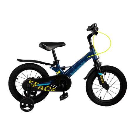 Детский двухколесный велосипед Maxiscoo Space стандарт плюс 14 синий