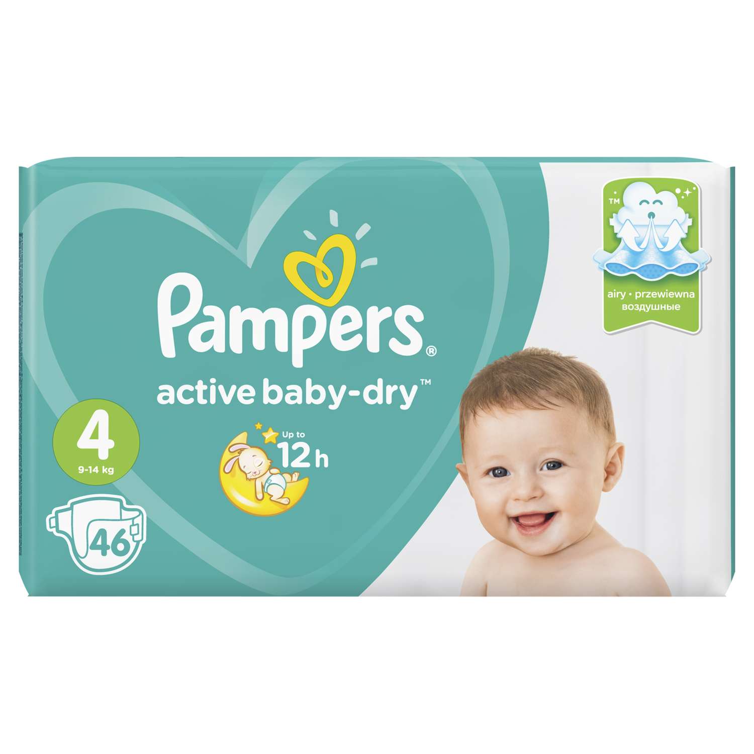 Подгузники Pampers Active Baby-Dry 4 9-14кг 46шт - фото 3
