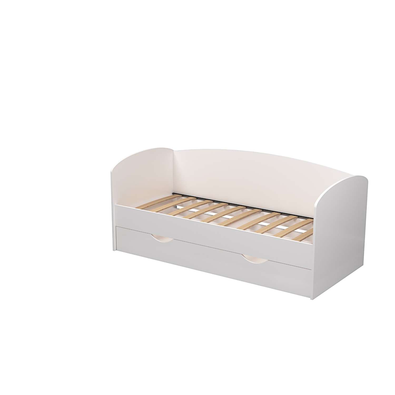 Кровать Клик Мебель «Бейли» 700×1600 мм с ортопедическим основанием цвет белый - фото 1