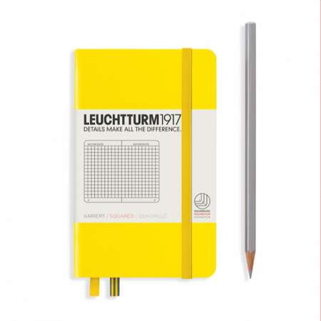 Блокнот Leuchtturm1917 Classic A6 в клетку лимонный