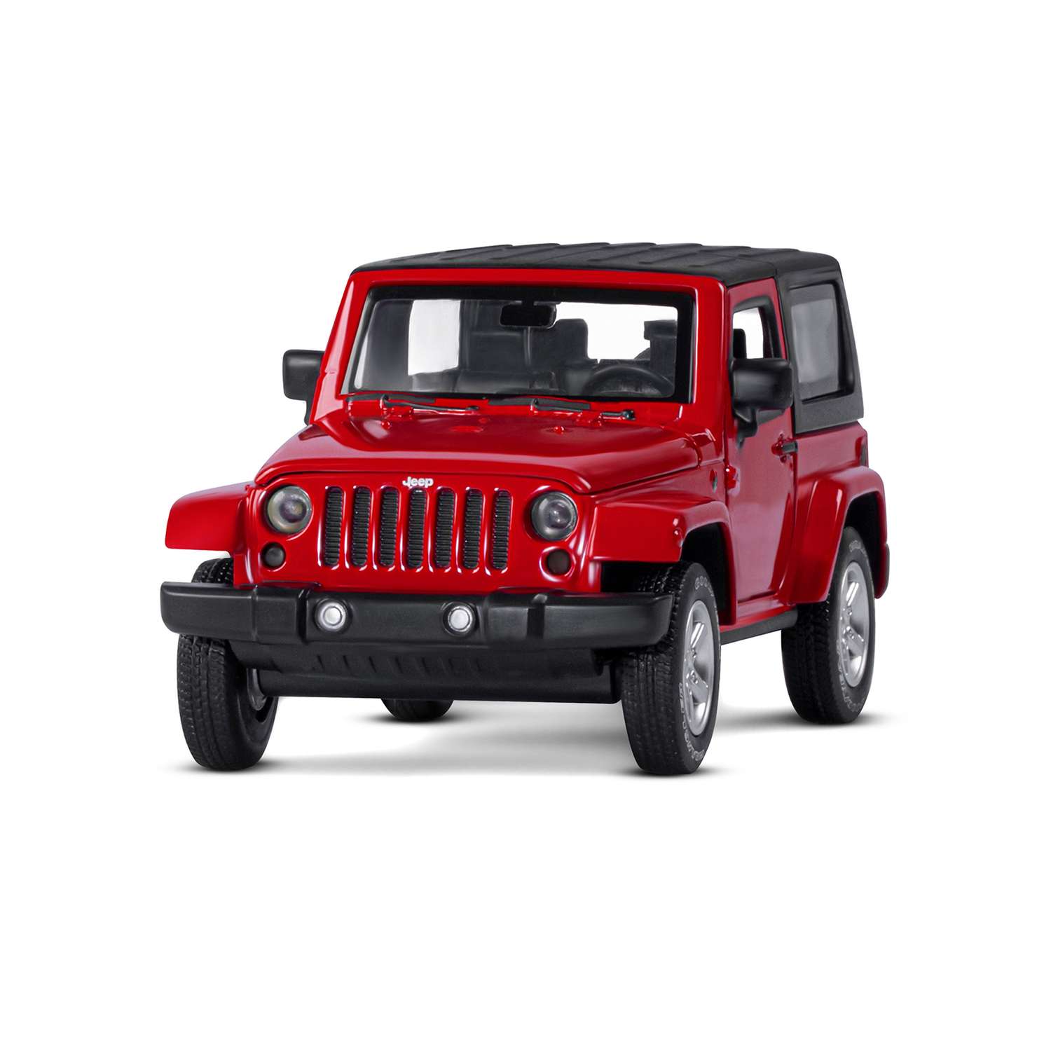 Машинка металлическая АВТОпанорама 1:32 Jeep Wrangler красный инерционная JB1251518 - фото 9