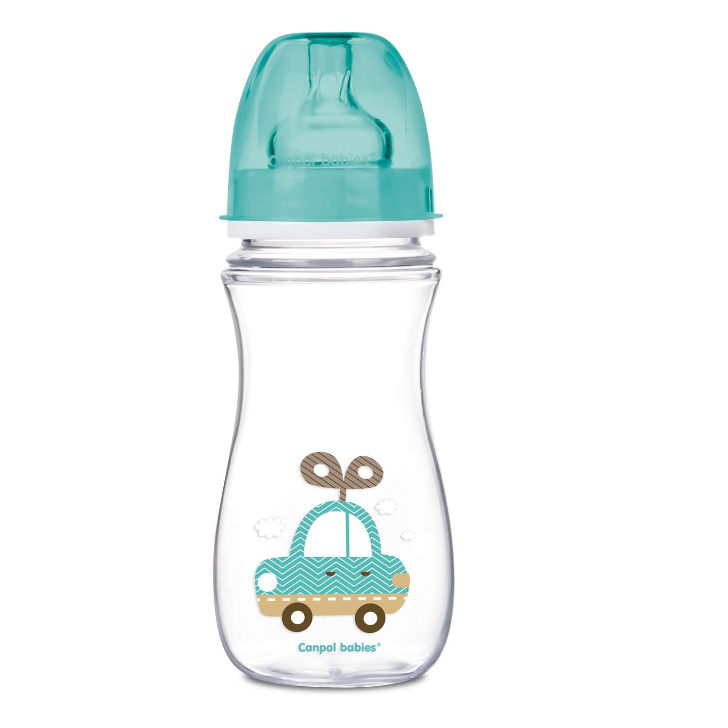 Бутылочка Canpol Babies антиколиковая с широким горлышком 300 мл в ассортименте - фото 7