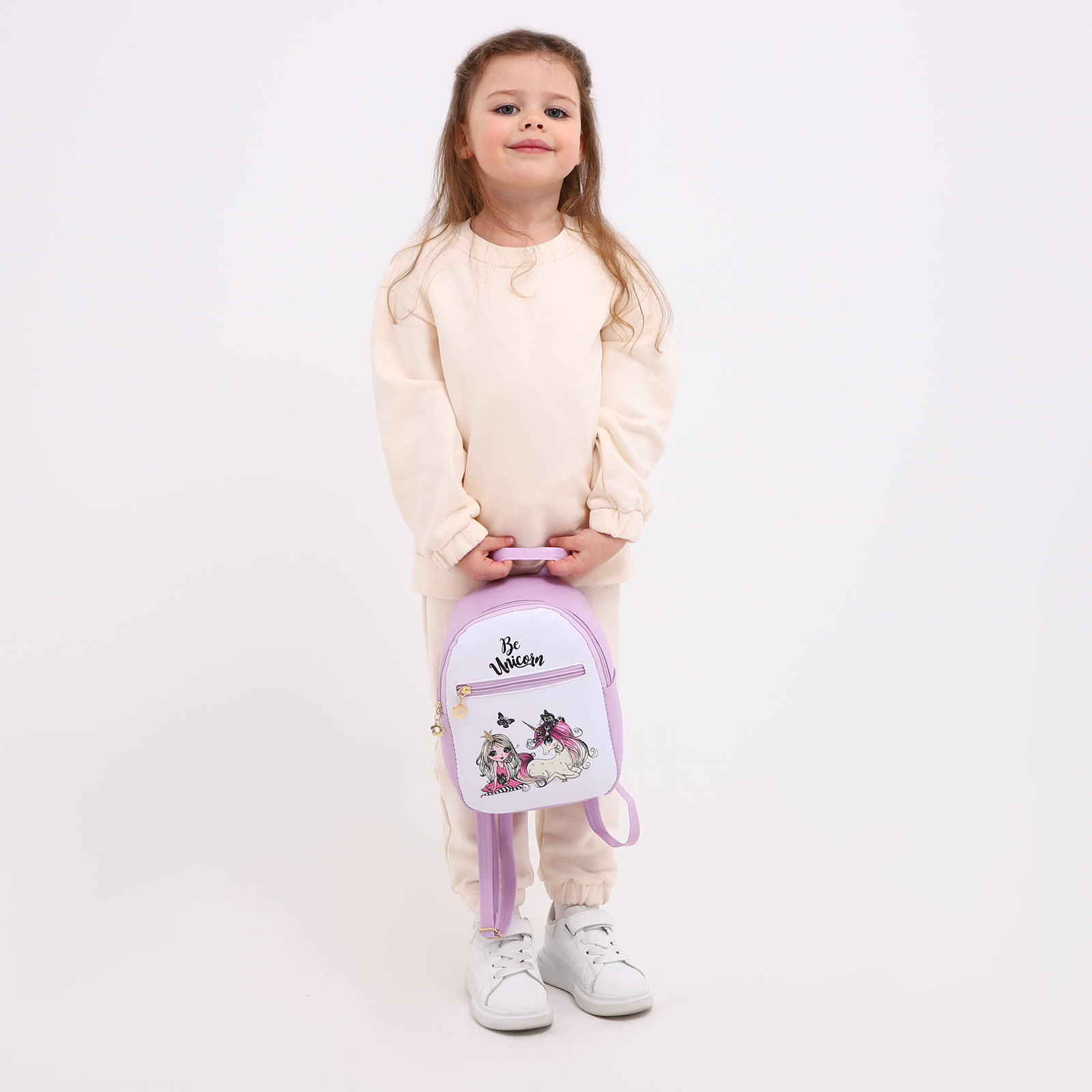 Рюкзак детский NAZAMOK на молнии цвет сиреневый - фото 6