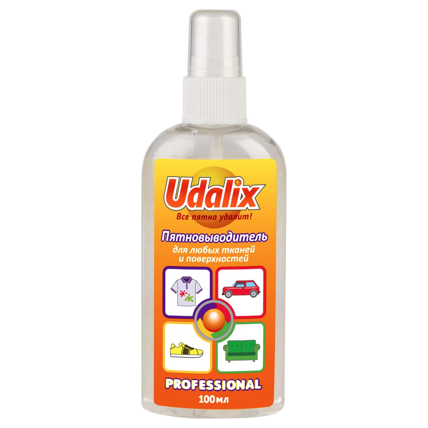 Пятновыводитель жидкий Udalix Professional 100мл - фото 1