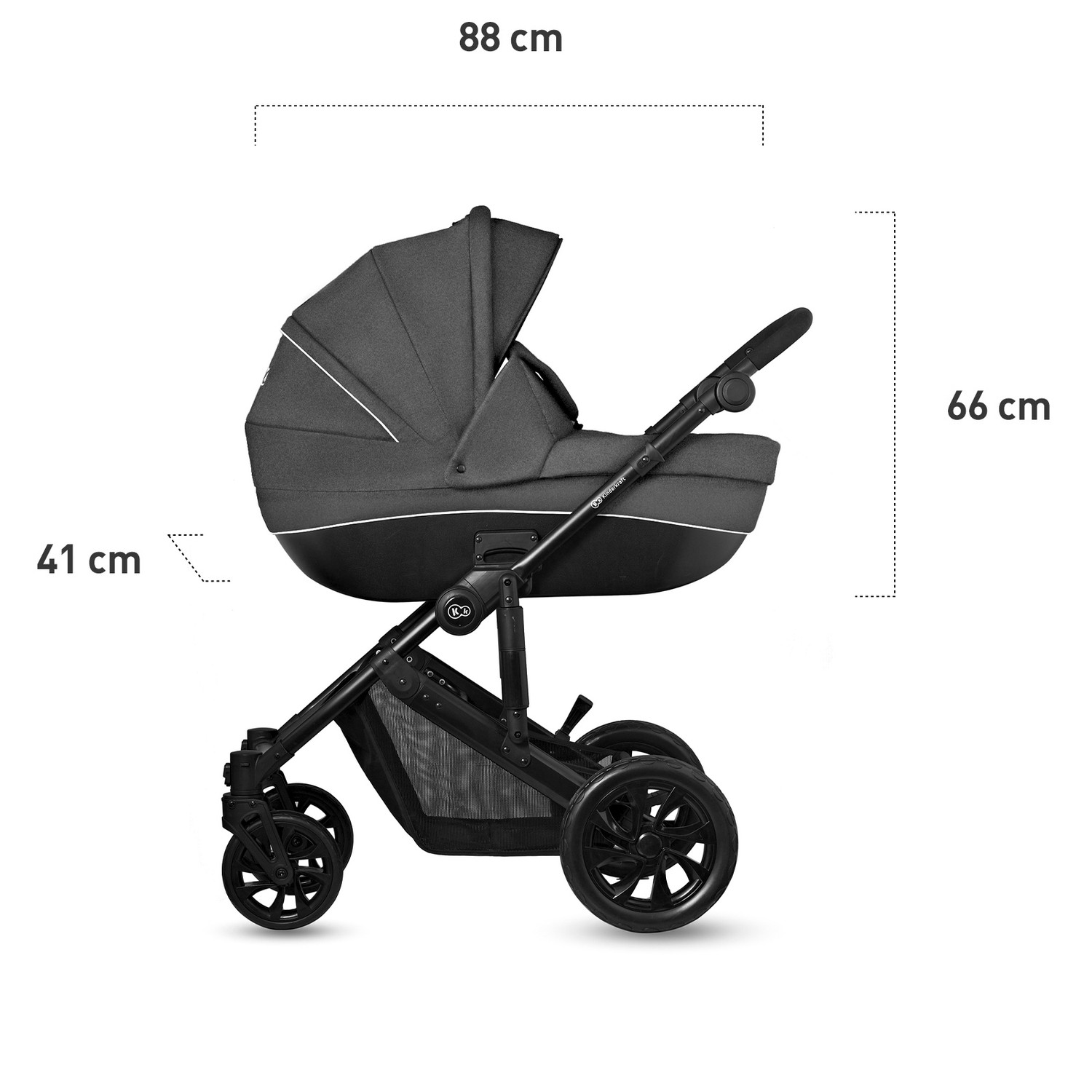 Коляска 3в1 Kinderkraft Prime Lite black - фото 17