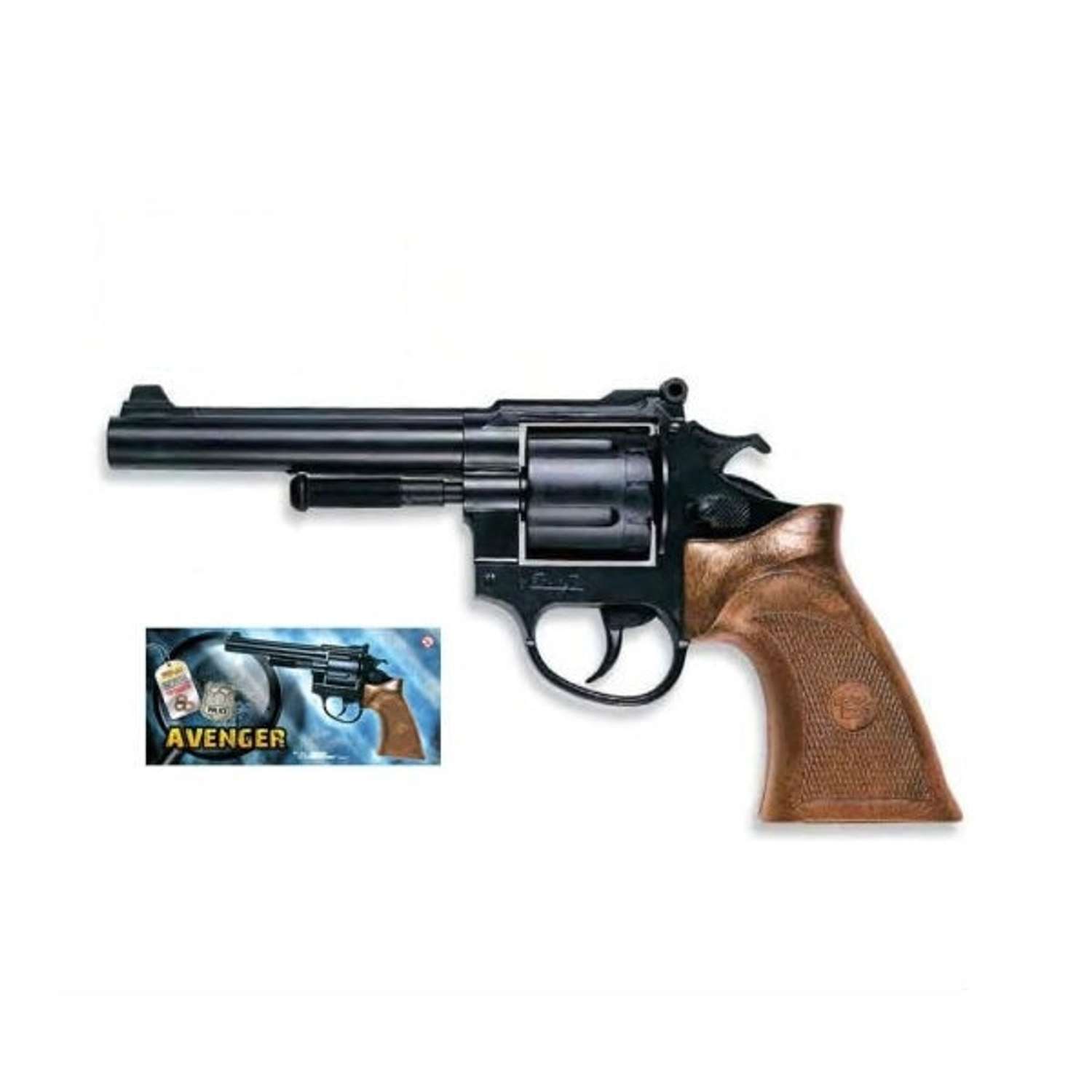 Пистолет Edison Giocattoli Avenger Polizei 21,5 см - фото 2