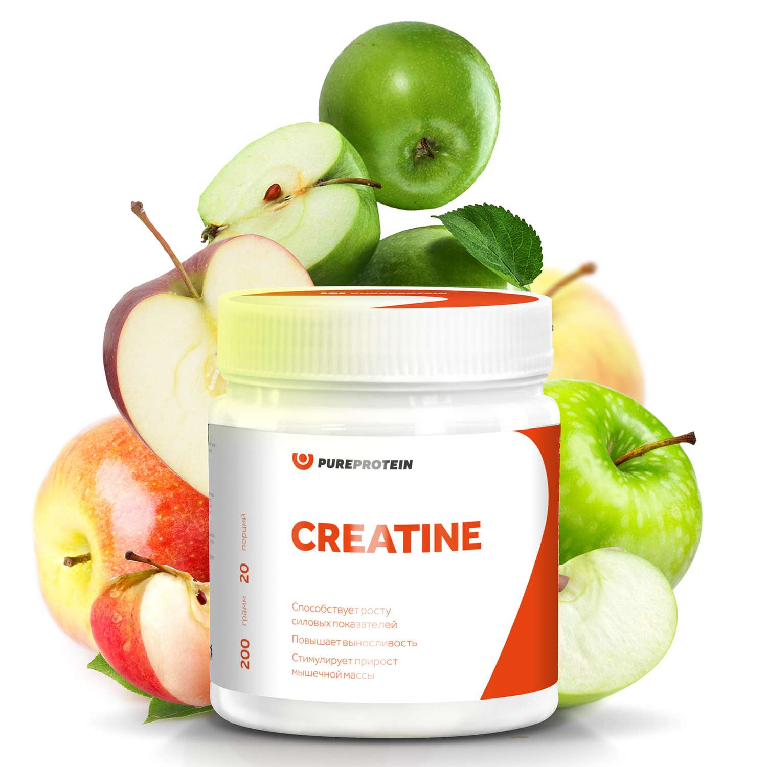 Специализированный пищевой продукт PUREPROTEIN Креатин зеленое яблоко 200г - фото 2